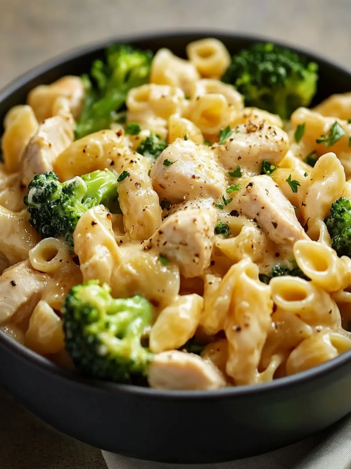Cheesy Garlic Chicken Pasta with Broccoli Epic Weeknight Comfort 4 Cheesy Garlic Chicken Pasta with Broccoli Weeknight Comfort Bowl