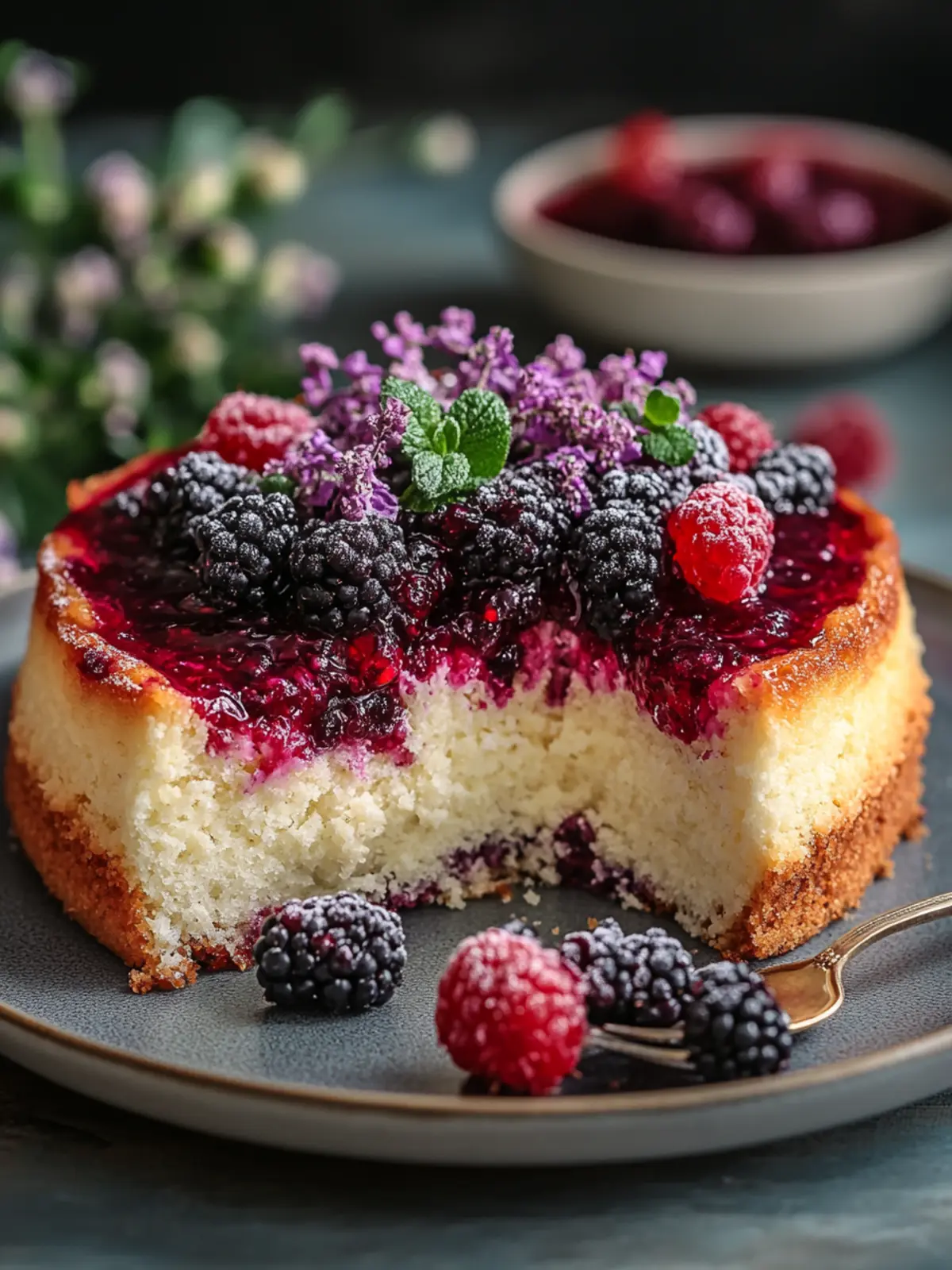 Cottage Cheese and Berry Jam Cake for Guilt-Free Indulgence 2 Cottage Cheese and Berry Jam Cake