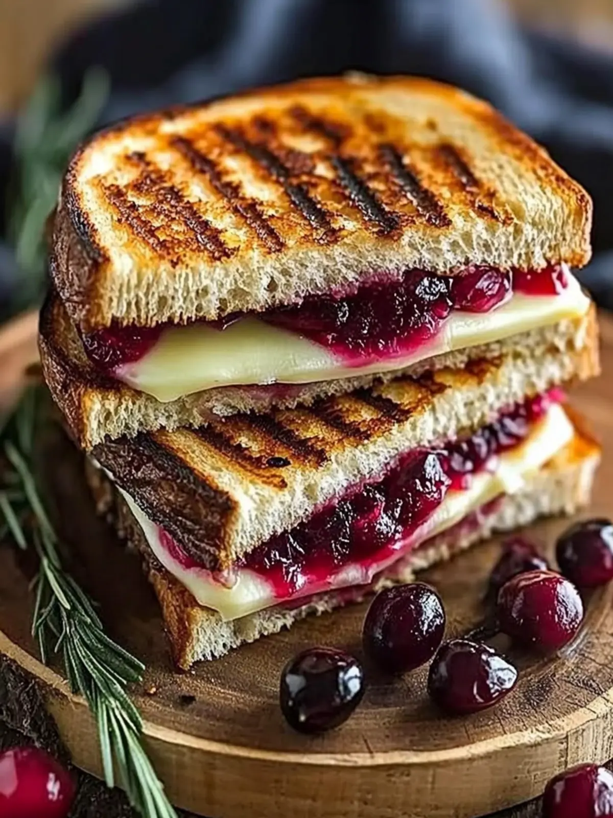 Decadent Cranberry, Brie, and Mozzarella Grilled Sandwich Delight 4 Decadent Cranberry, Brie, and Mozzarella Grilled Sandwich