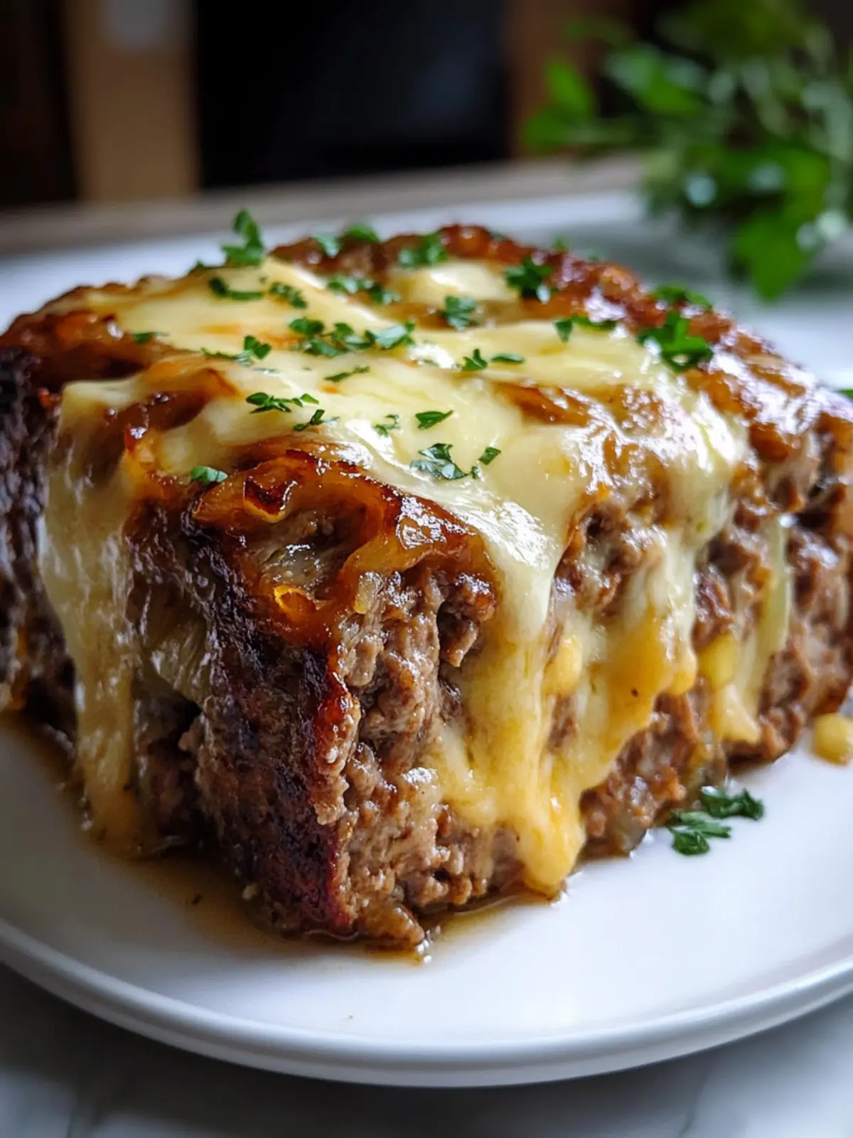 Crockpot French Onion Meatloaf with Melted Swiss Bliss 2 Crockpot French Onion Meatloaf with Melted Swiss Cheese