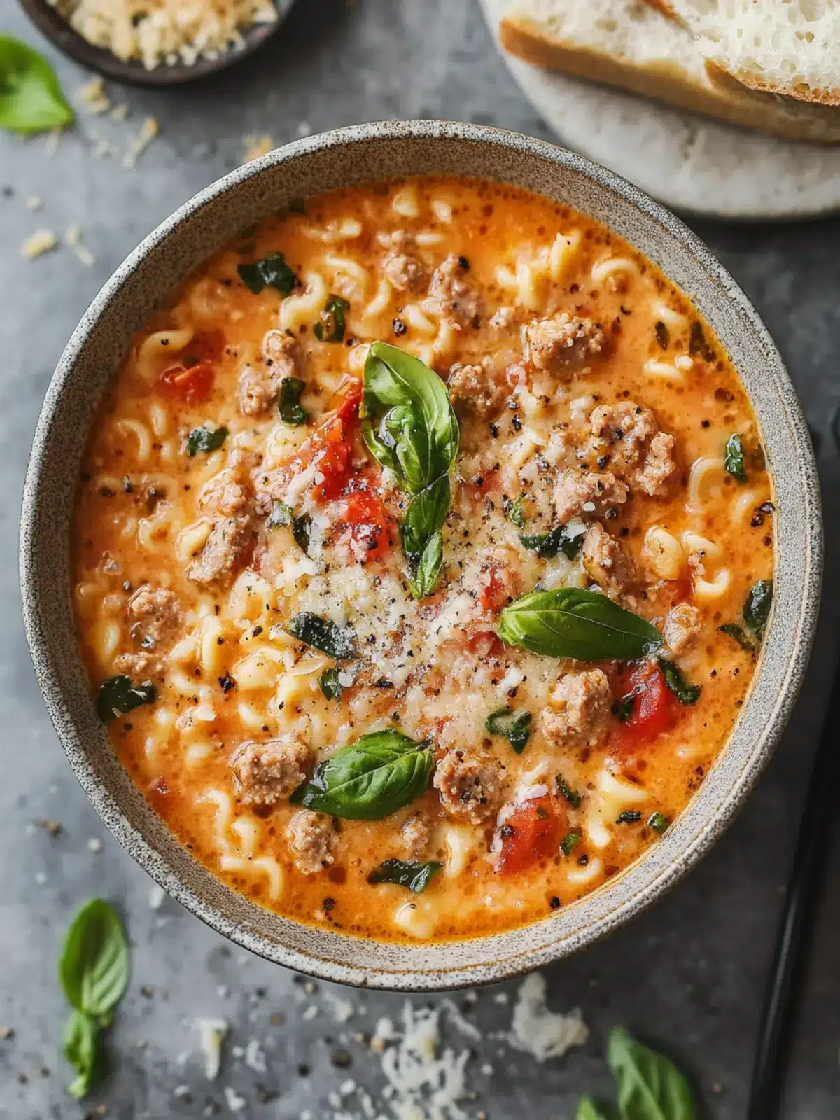 Creamy Parmesan Italian Sausage Ditalini Soup That Comforts 4 Creamy Parmesan Italian Sausage Ditalini Soup