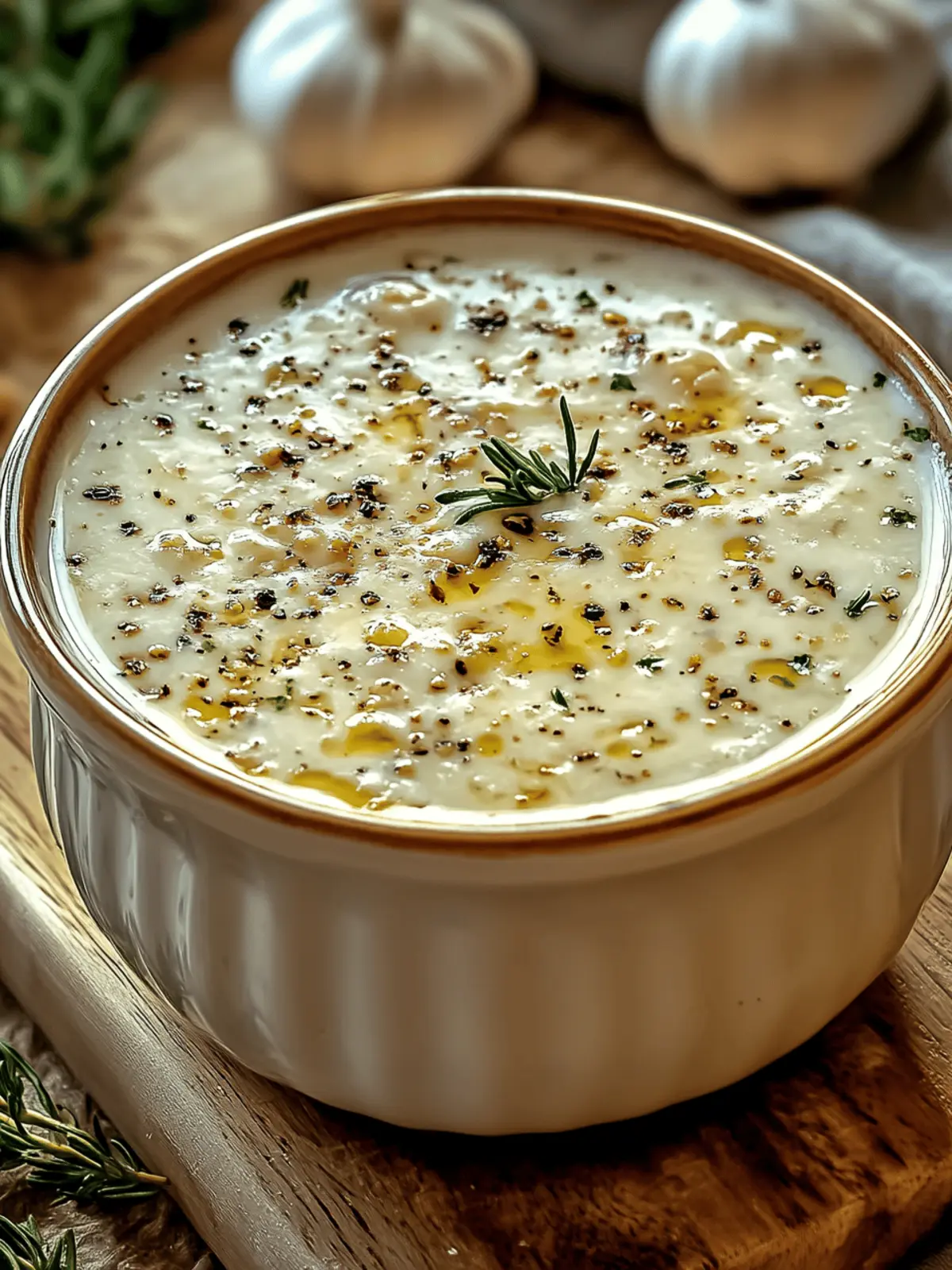 White Garlic Pizza Sauce