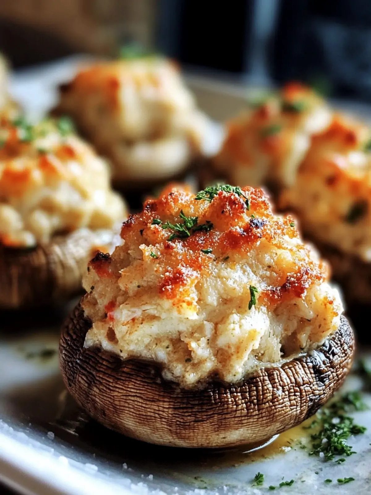 Creamy Crab Stuffed Mushrooms: A Flavorful Party Delight 2 Creamy Crab Stuffed Mushrooms