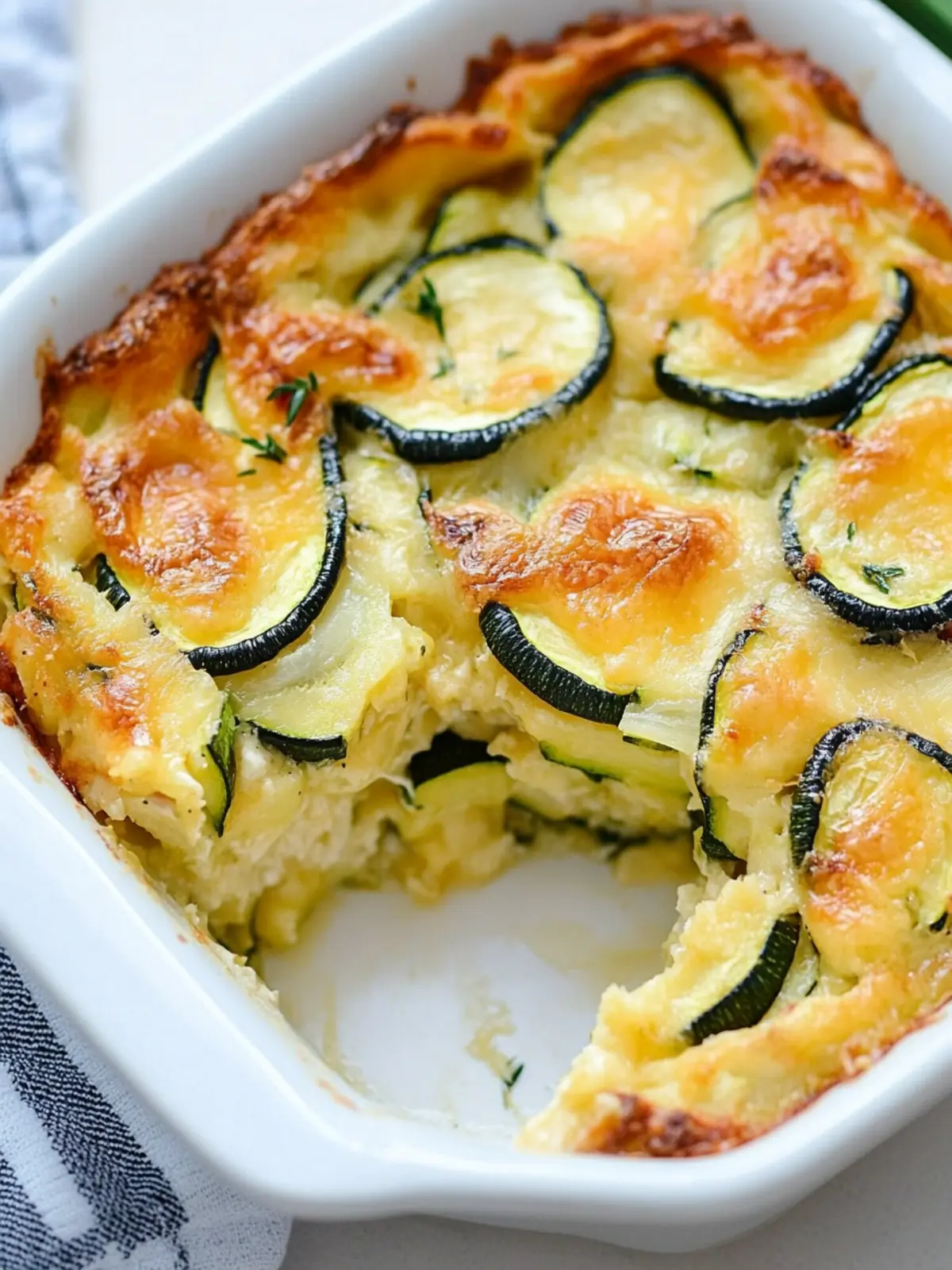 Irresistible Cheesy Baked Zucchini Casserole for Comfort Food Lovers 2 Cheesy Baked Zucchini Casserole