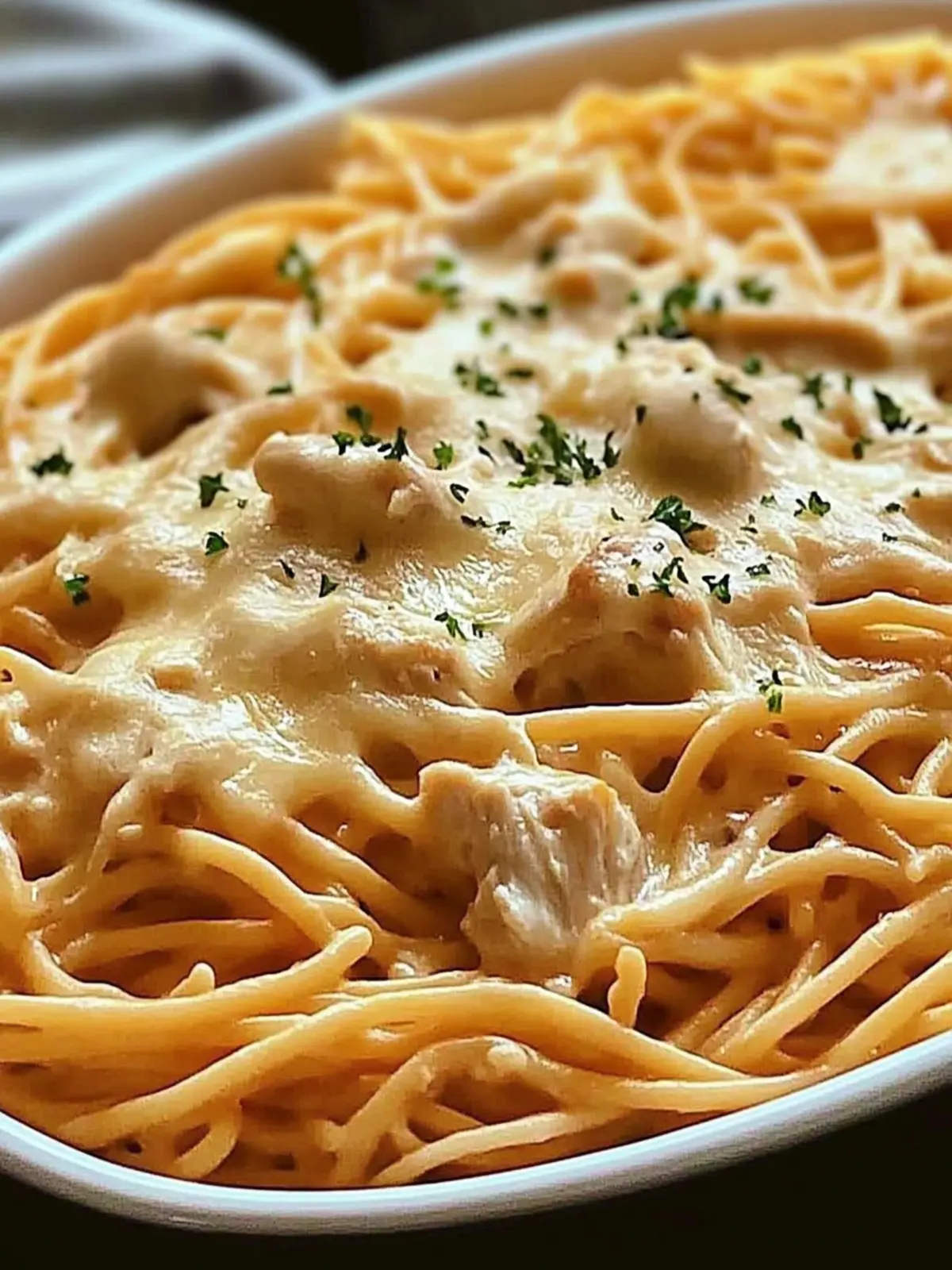 Slow Cooker Amish Cheesy Chicken Spaghetti Delight 2 Slow Cooker Amish Cheesy Chicken Spaghetti