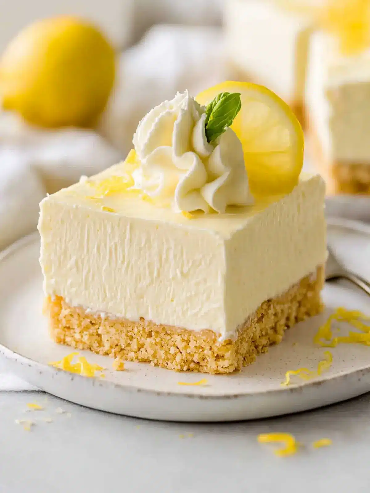 No Bake Lemon Cheesecake Bars for Effortless Summer Bliss 3 No Bake Lemon Cheesecake Bars