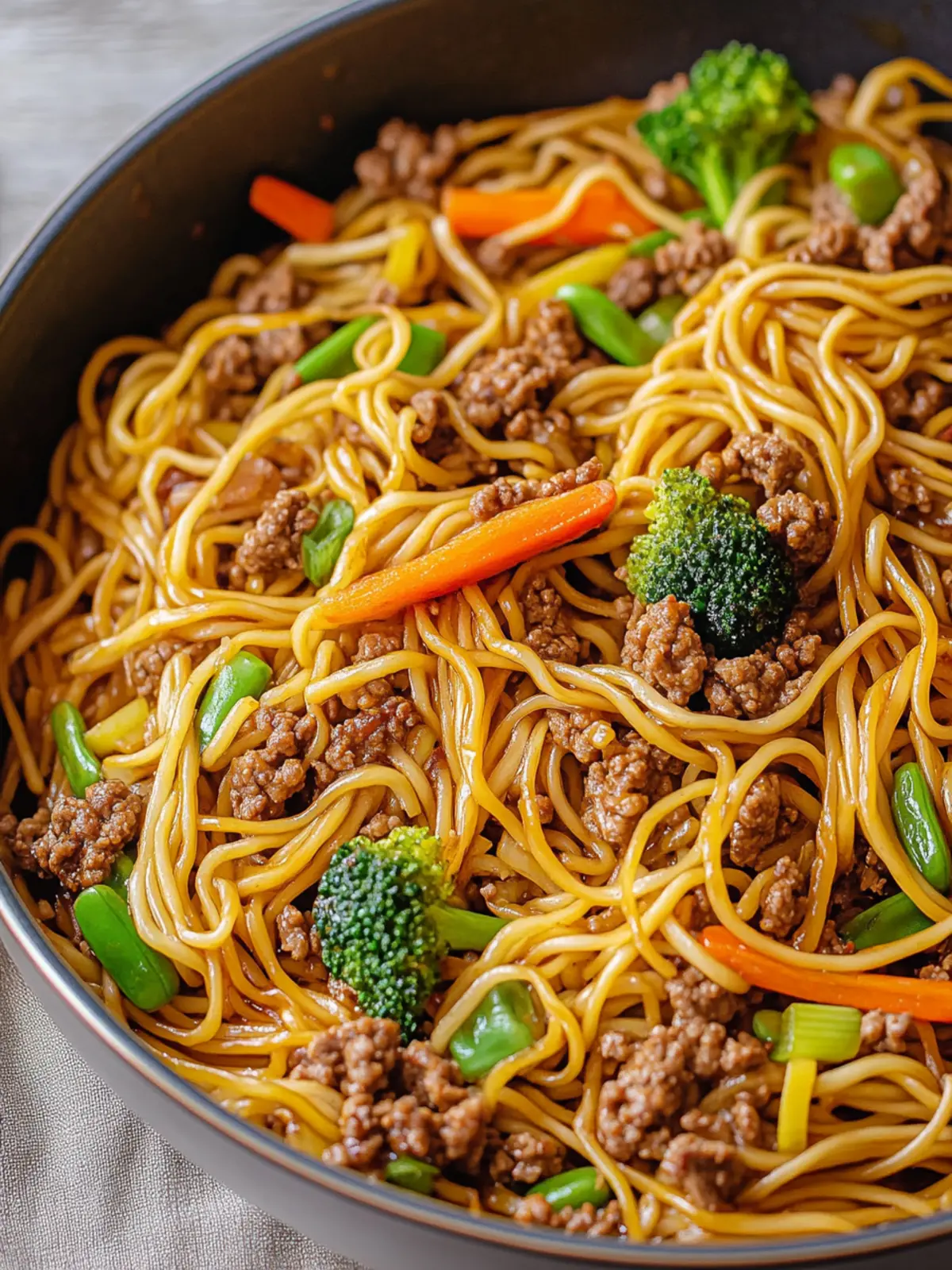 Ground Beef Lo Mein
