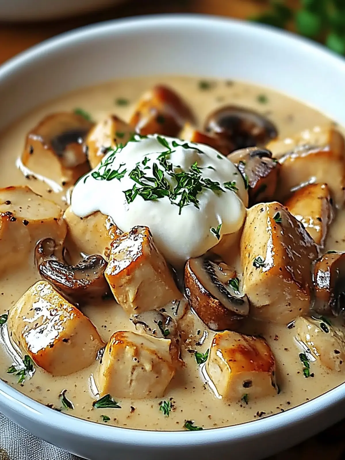 Creamy Chicken and Mushroom Delight