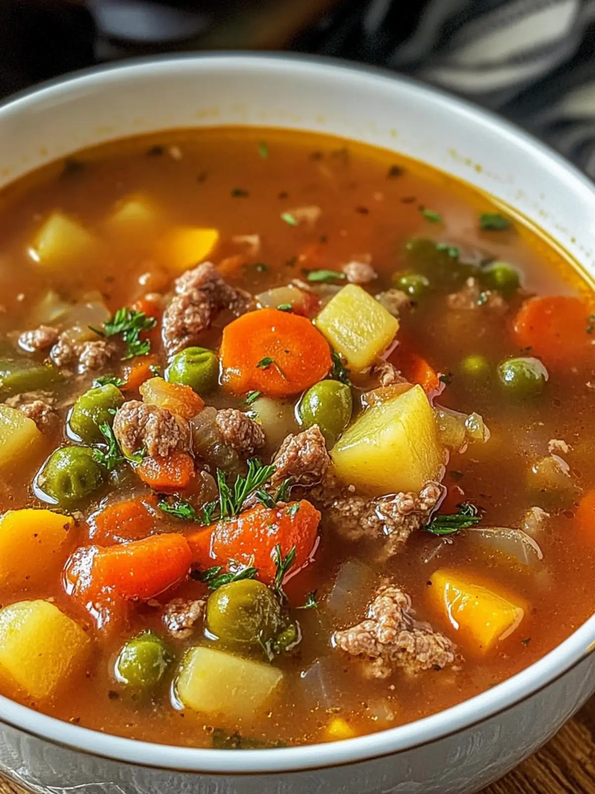 OLD FASHIONED VEGETABLE BEEF SOUP