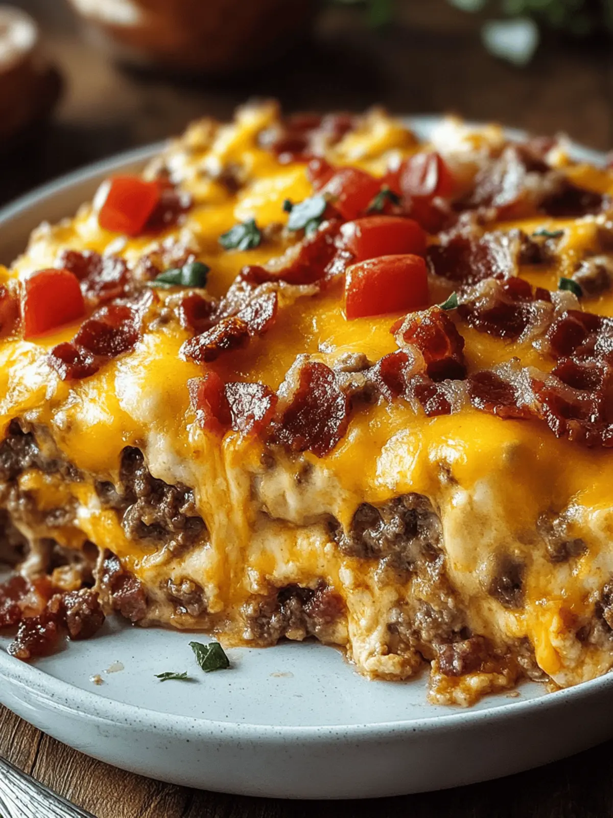Savory Bacon Cheeseburger Casserole for Cozy Nights 2 Bacon Cheeseburger Casserole