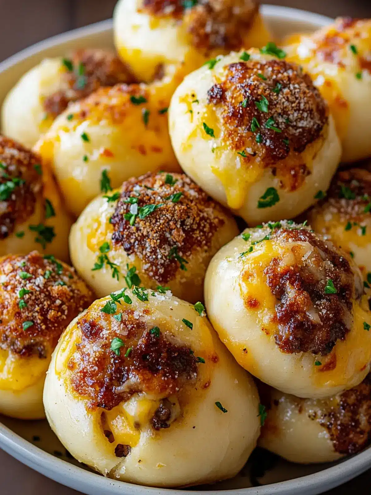 Garlic Parmesan Cheeseburger Bombs: Your New Family Favorite 4 Garlic Parmesan Cheeseburger Bombs