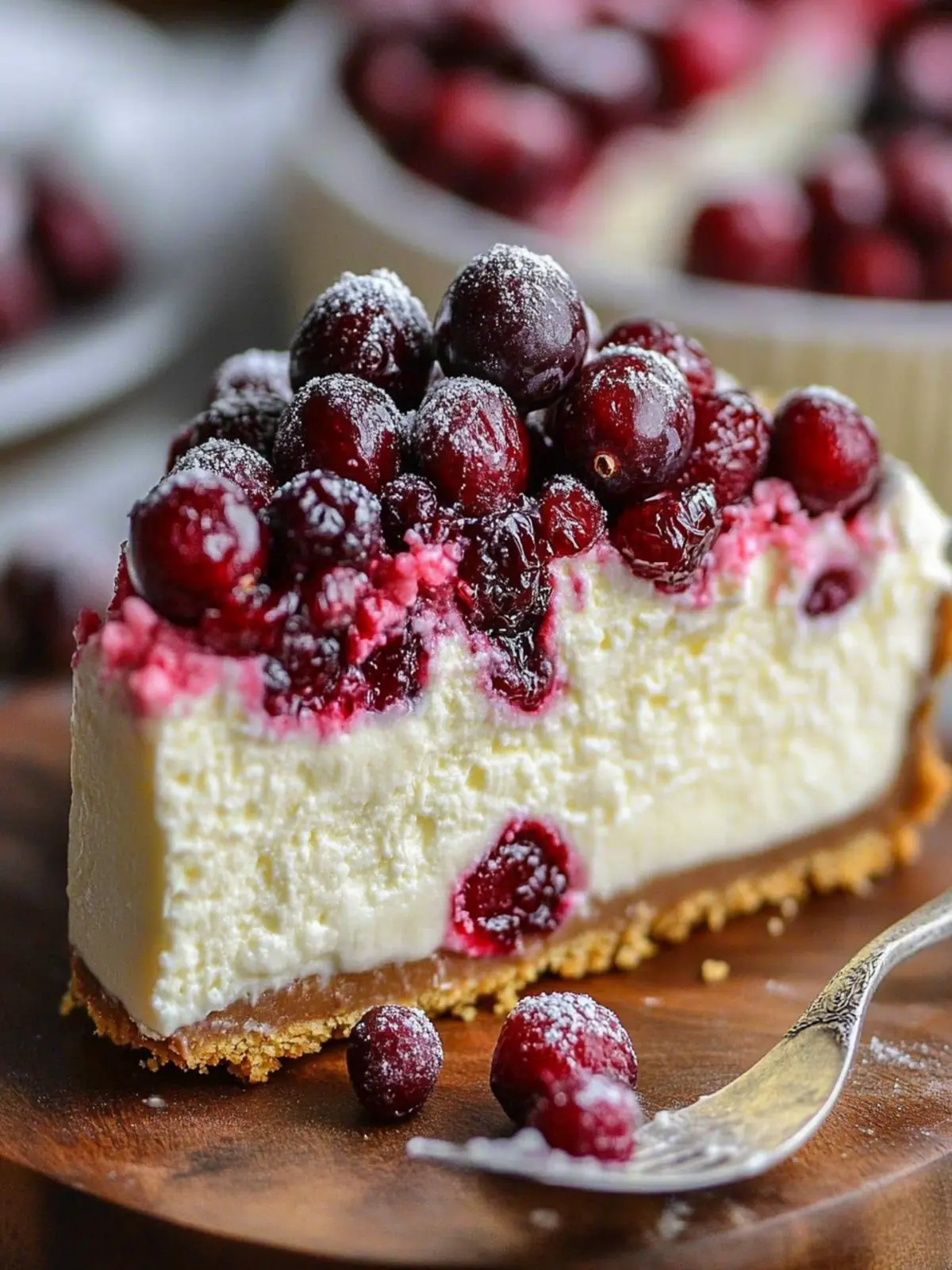Decadent Christmas Cranberry White Chocolate Mousse Cheesecake 2 Christmas Cranberry White Chocolate Mousse Cheesecake Recipe