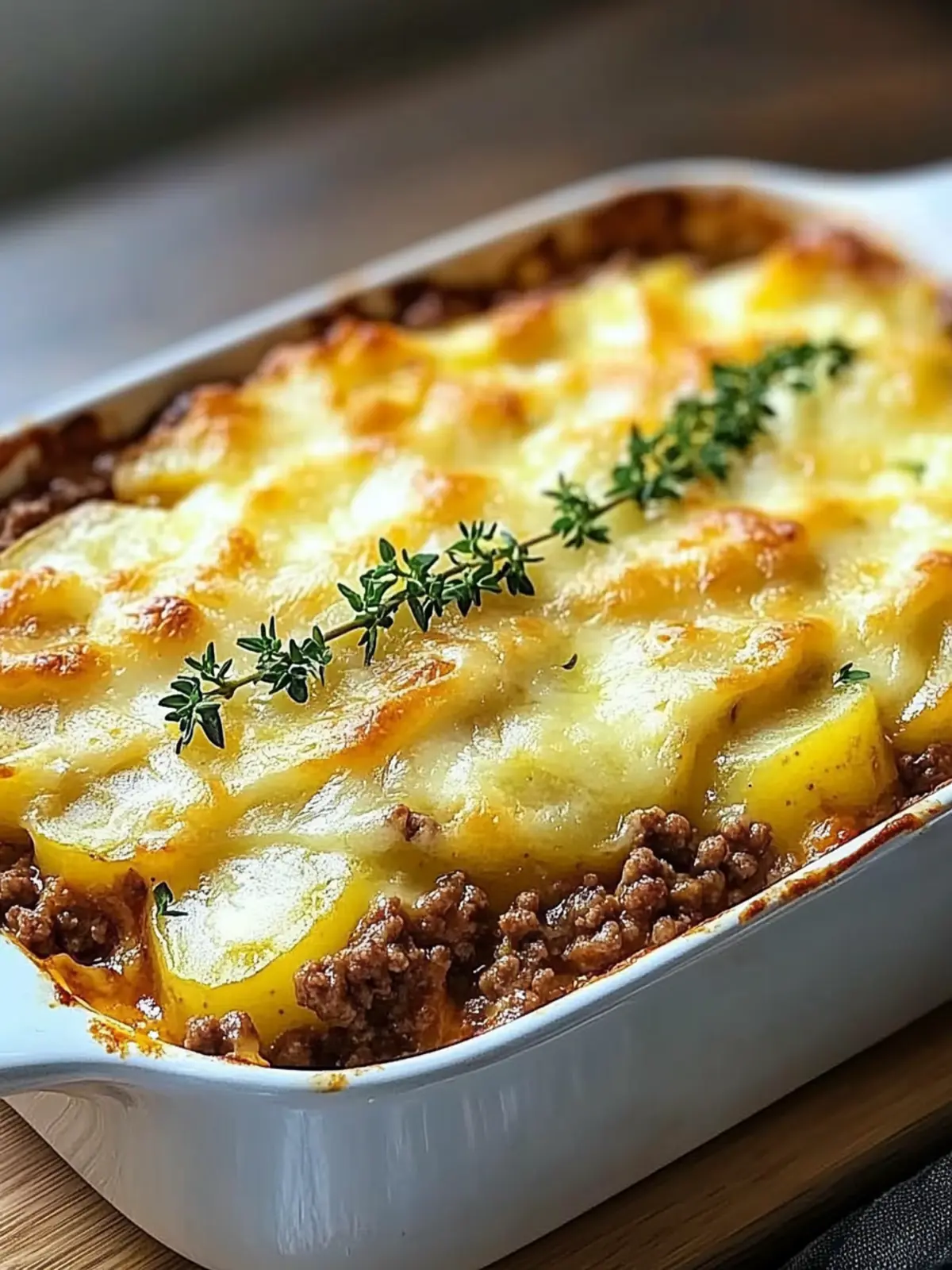Melted Cheddar and Ground Beef Potato Casserole Bliss 2 Melted Cheddar and Ground Beef Potato Casserole