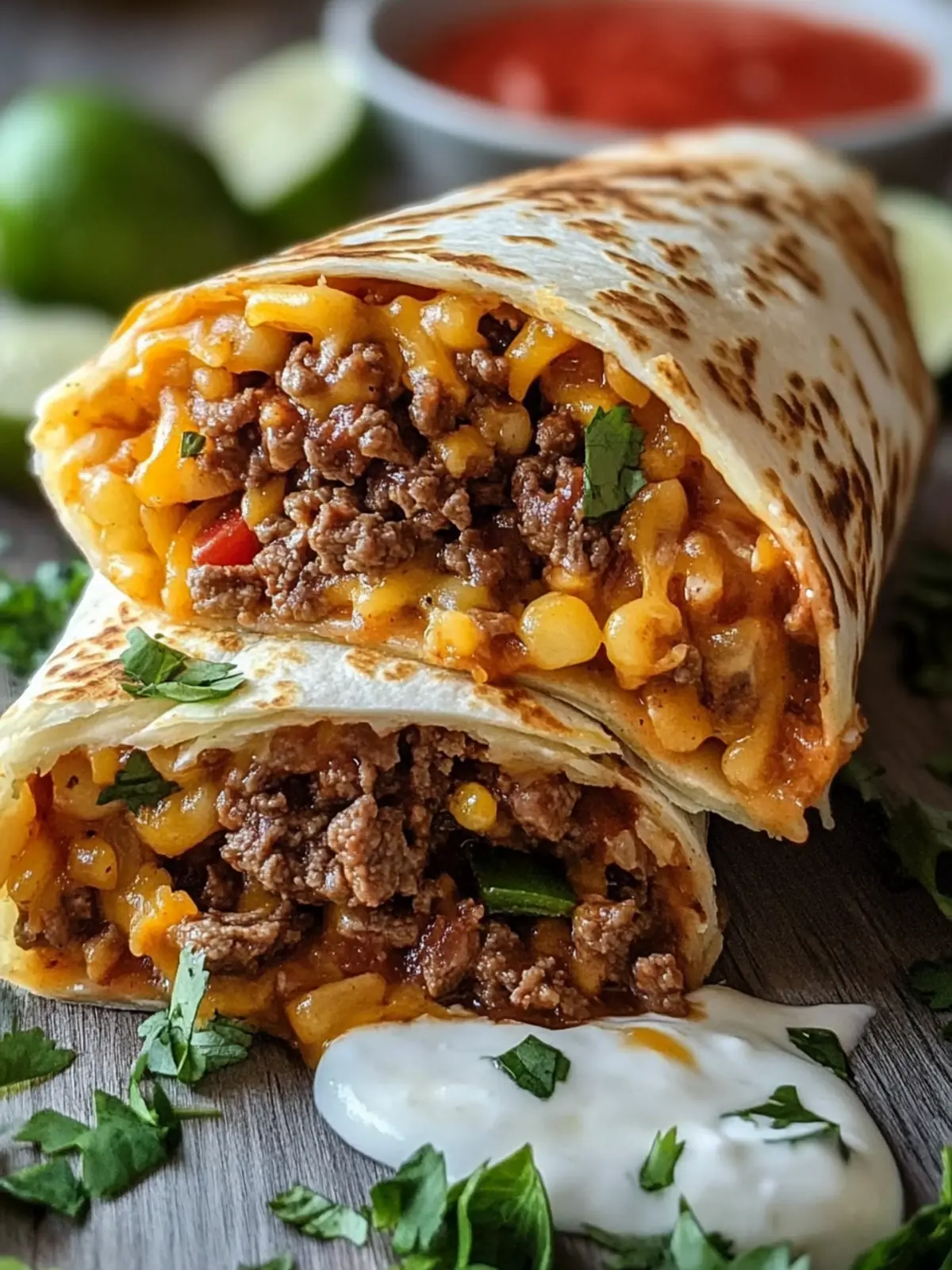 Irresistible Cheesy Double Beef Burrito Recipe That Delights 4 Irresistible Cheesy Double Beef Burrito Recipe