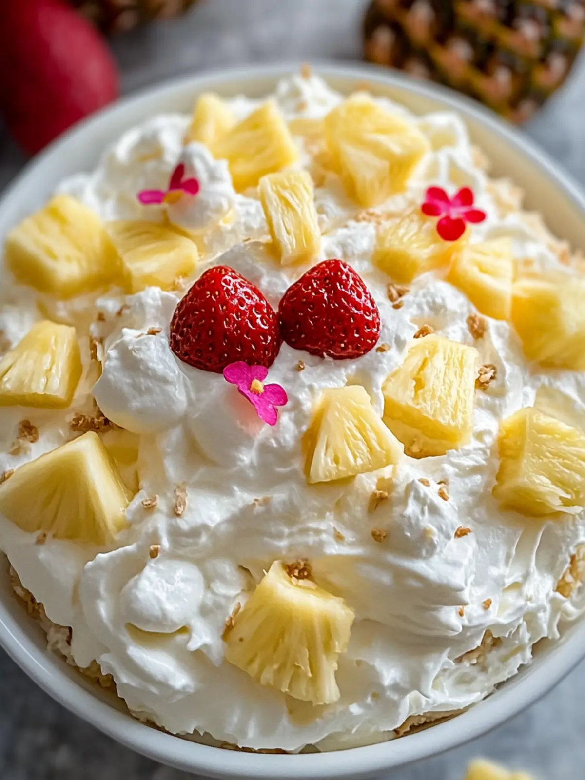 Pineapple Fluff Delight: Sweet, Creamy Paradise in a Bowl 2 Pineapple fluff