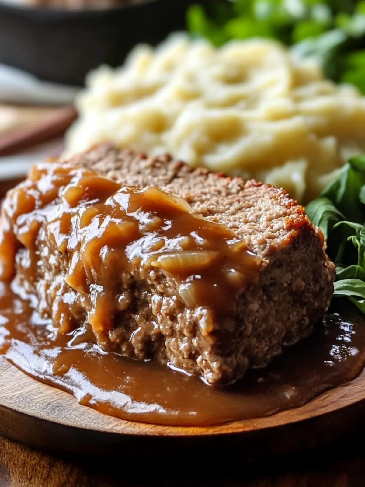 Amish Country Meatloaf Bake with Creamy Brown Gravy Magic 2 AMISH COUNTRY MEATLOAF BAKE WITH CREAMY BROWN GRAVY