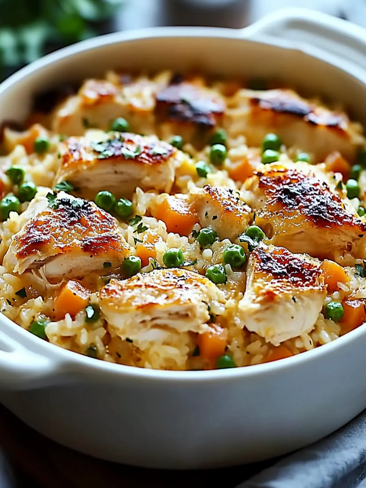 One-Pot Chicken and Rice Casserole for Effortless Comfort Cooking