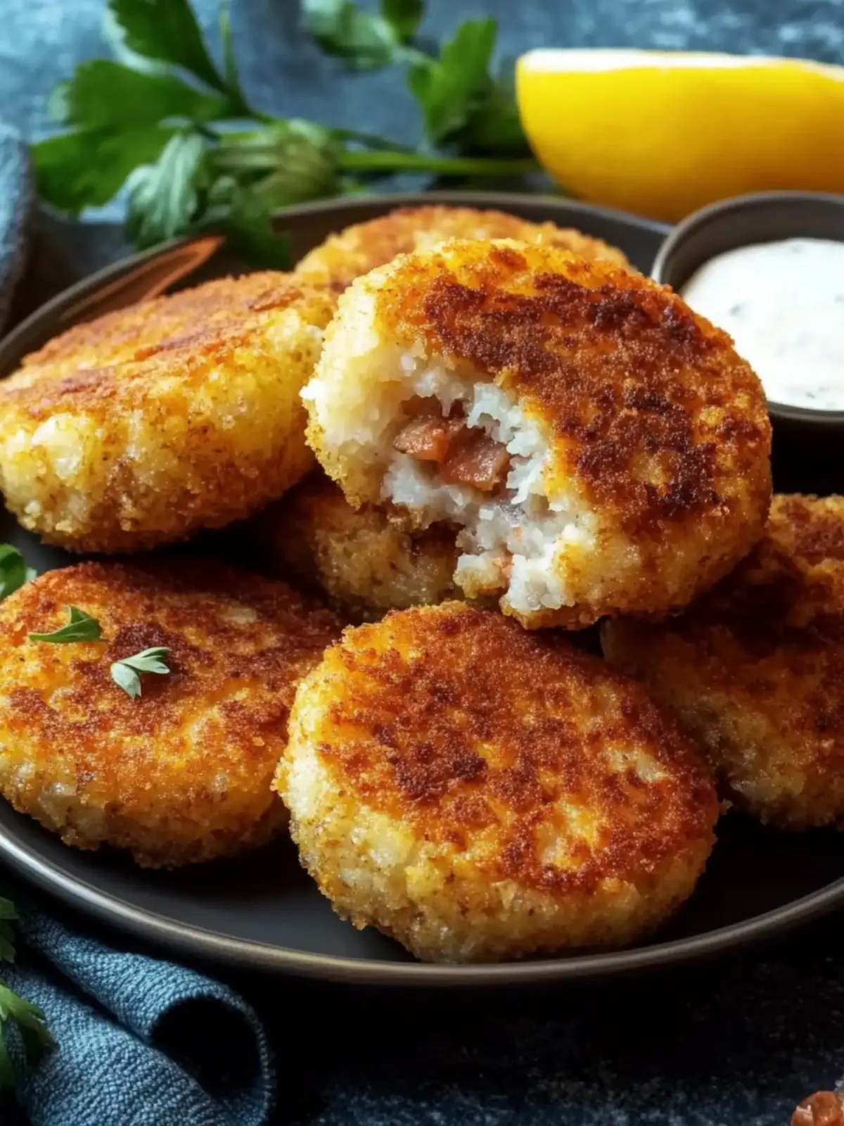 Golden Tuna Potato Cakes - Perfectly Crispy and Fluffy Bites 2 Golden Tuna Potato Cakes Crispy Outside, Fluffy Inside