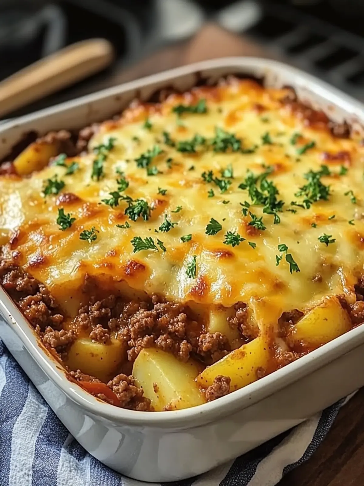 Cheesy Ground Beef and Potato Casserole That Warms Hearts 2 Cheesy Ground Beef and Potato Casserole