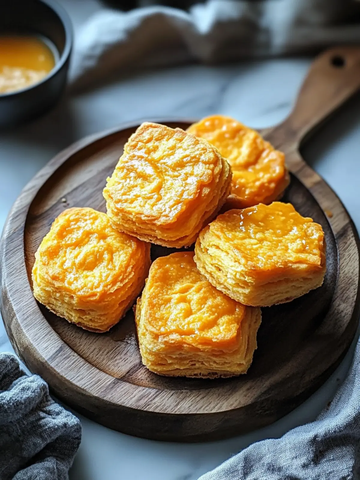 Sweet Potato Biscuits with Honey Butter That Melt in Your Mouth 4 SWEET POTATO BISCUITS WITH HONEY BUTTER