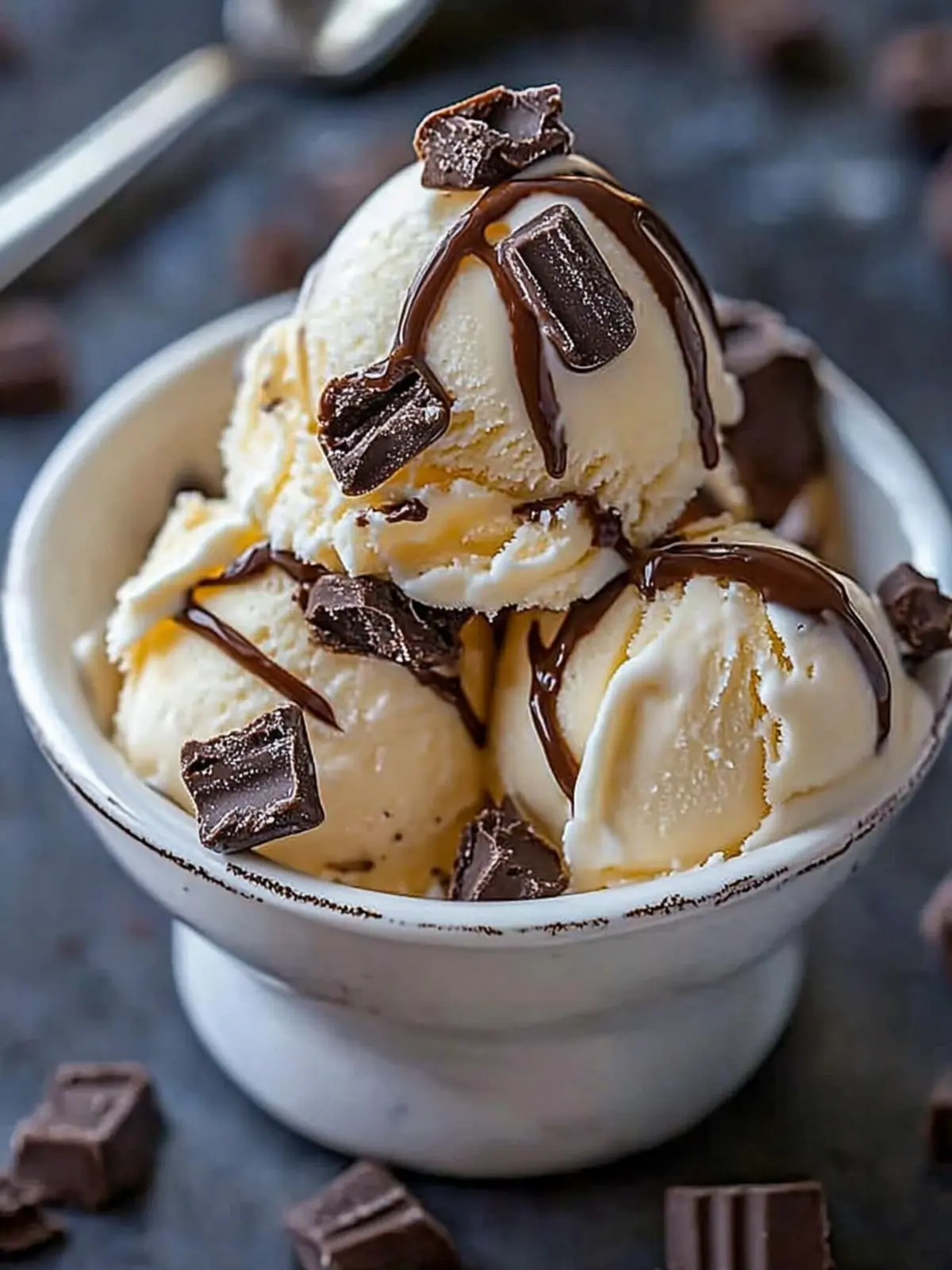 Homemade Moose Tracks Ice Cream
