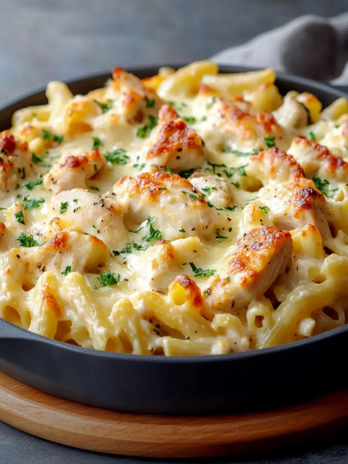 Creamy Chicken and Pasta Bake