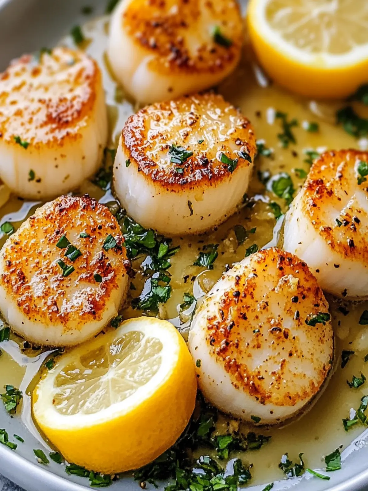 Seared Scallops in Garlic Butter: A Dinner to Impress You 2 Seared Scallops in Garlic Butter