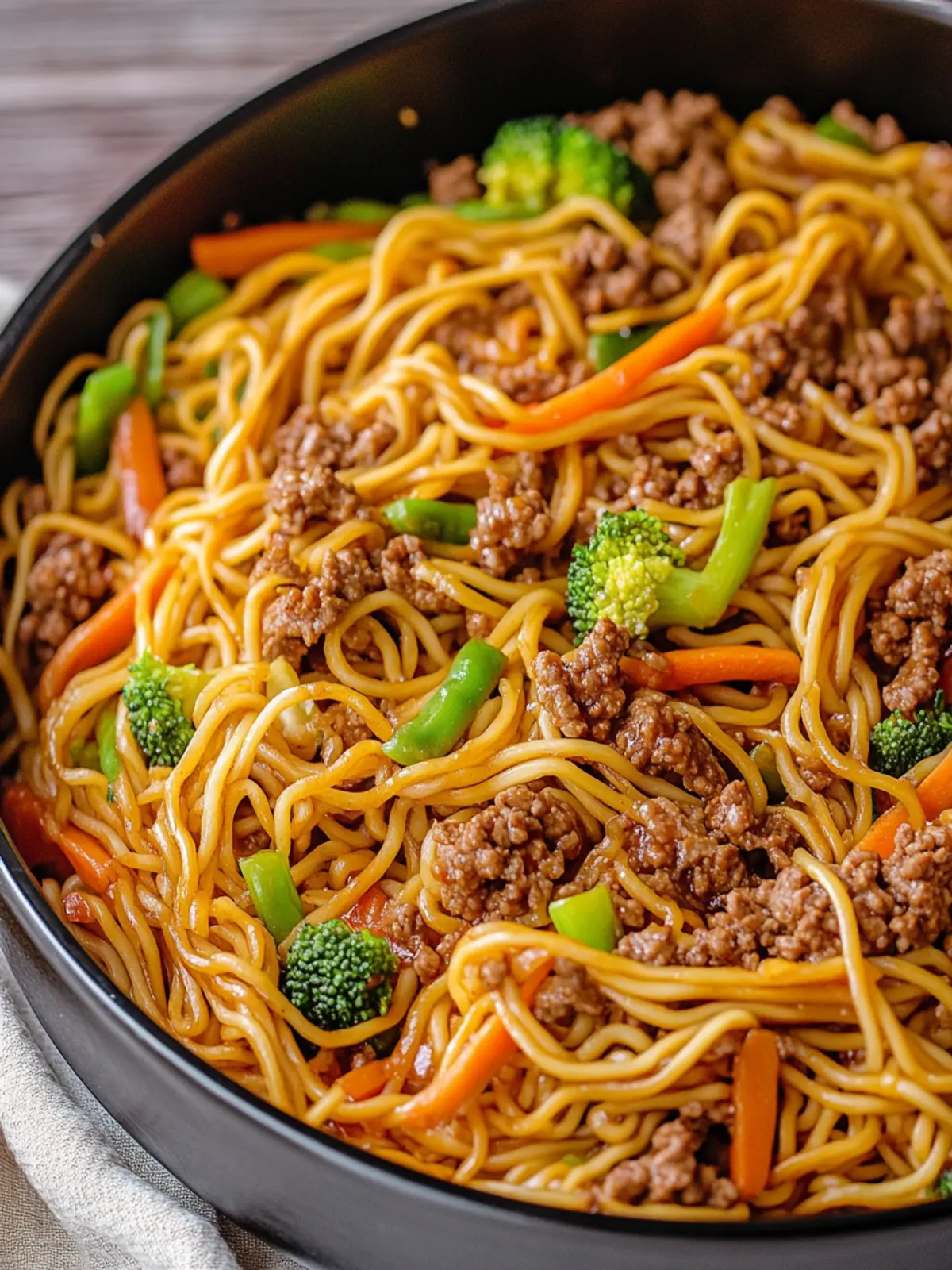 Ground Beef Lo Mein