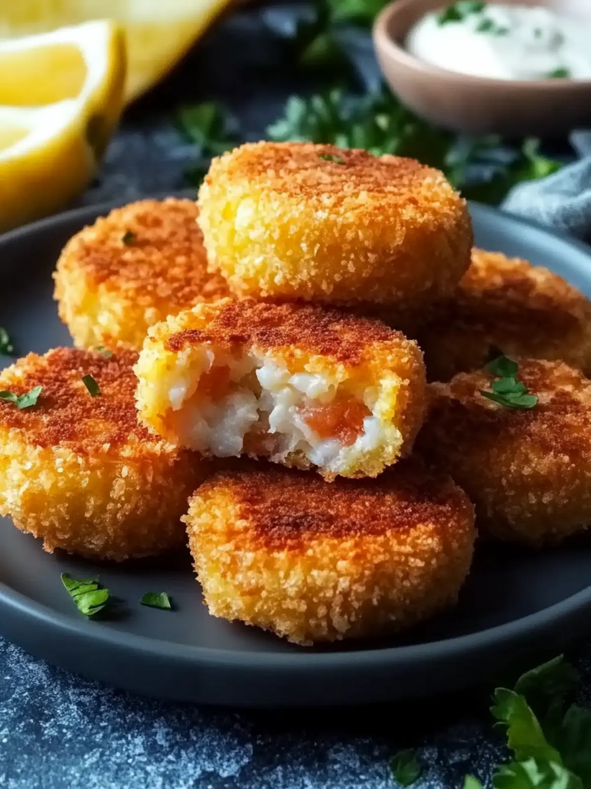 Crispy Golden Tuna Potato Cakes for Ultimate Flavor Bliss 3 Golden Tuna Potato Cakes Perfectly Crispy and Fluffy Bites