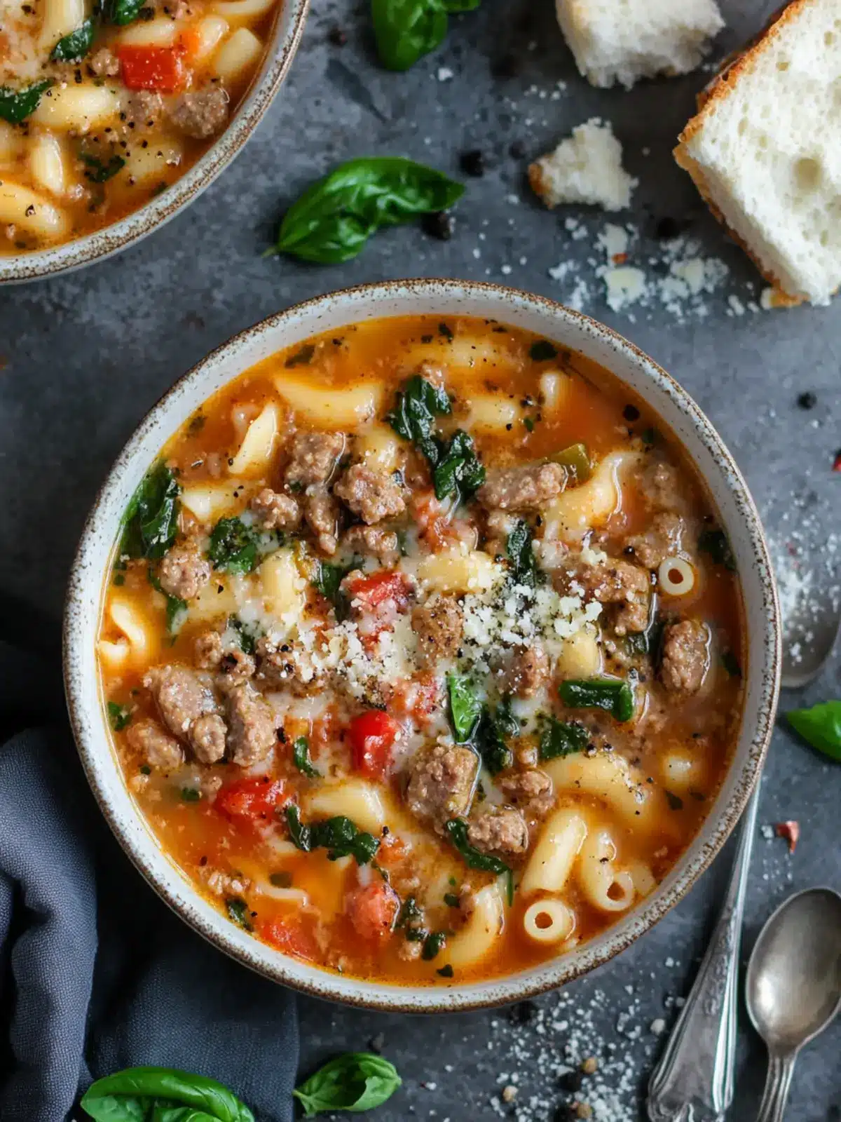 Creamy Parmesan Italian Sausage Ditalini Soup That Comforts 3 Creamy Parmesan Italian Sausage Ditalini Soup