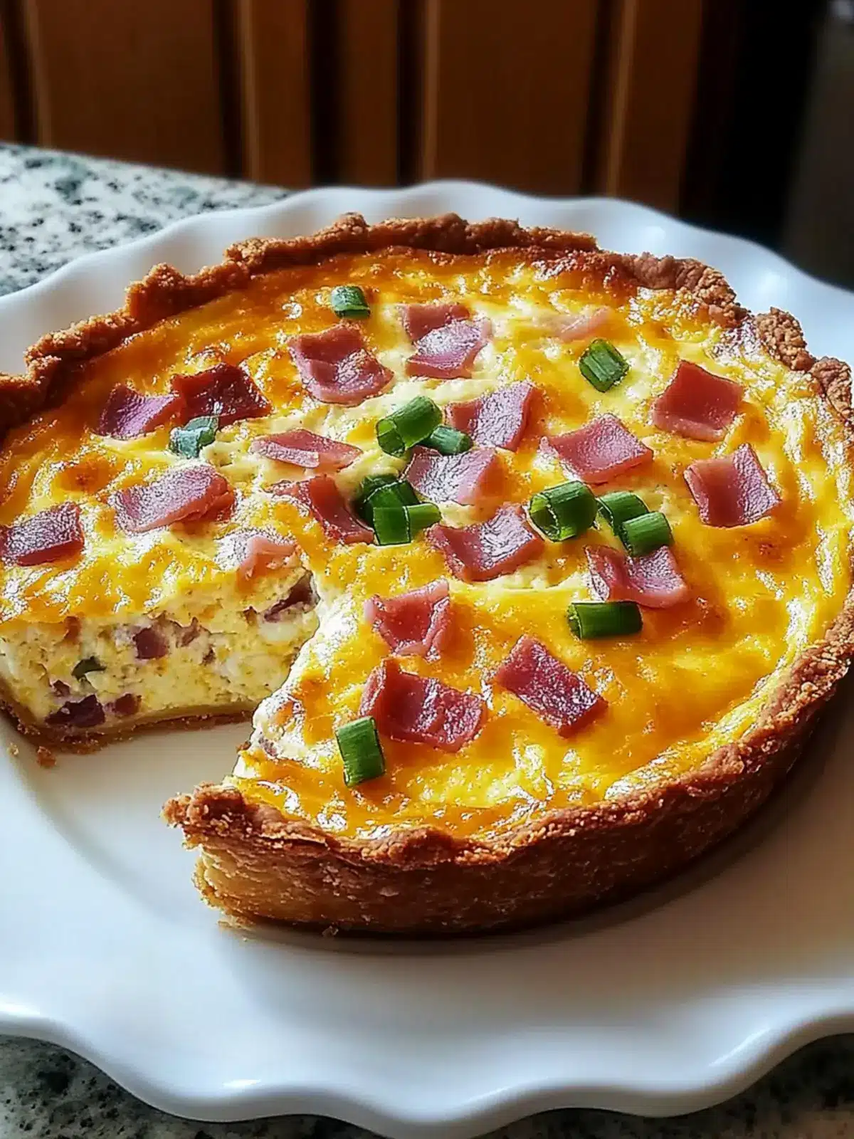 Creamy Keto Crustless Quiche Lorraine