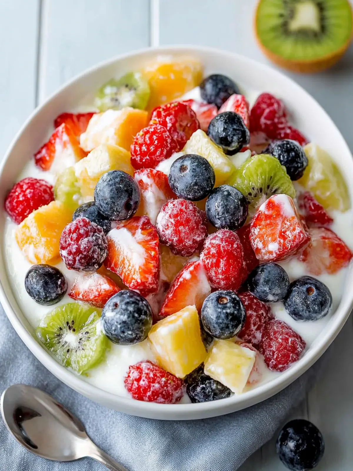 Creamy Yogurt Fruit Salad to Brighten Your Day 3 Creamy Yogurt Fruit Salad
