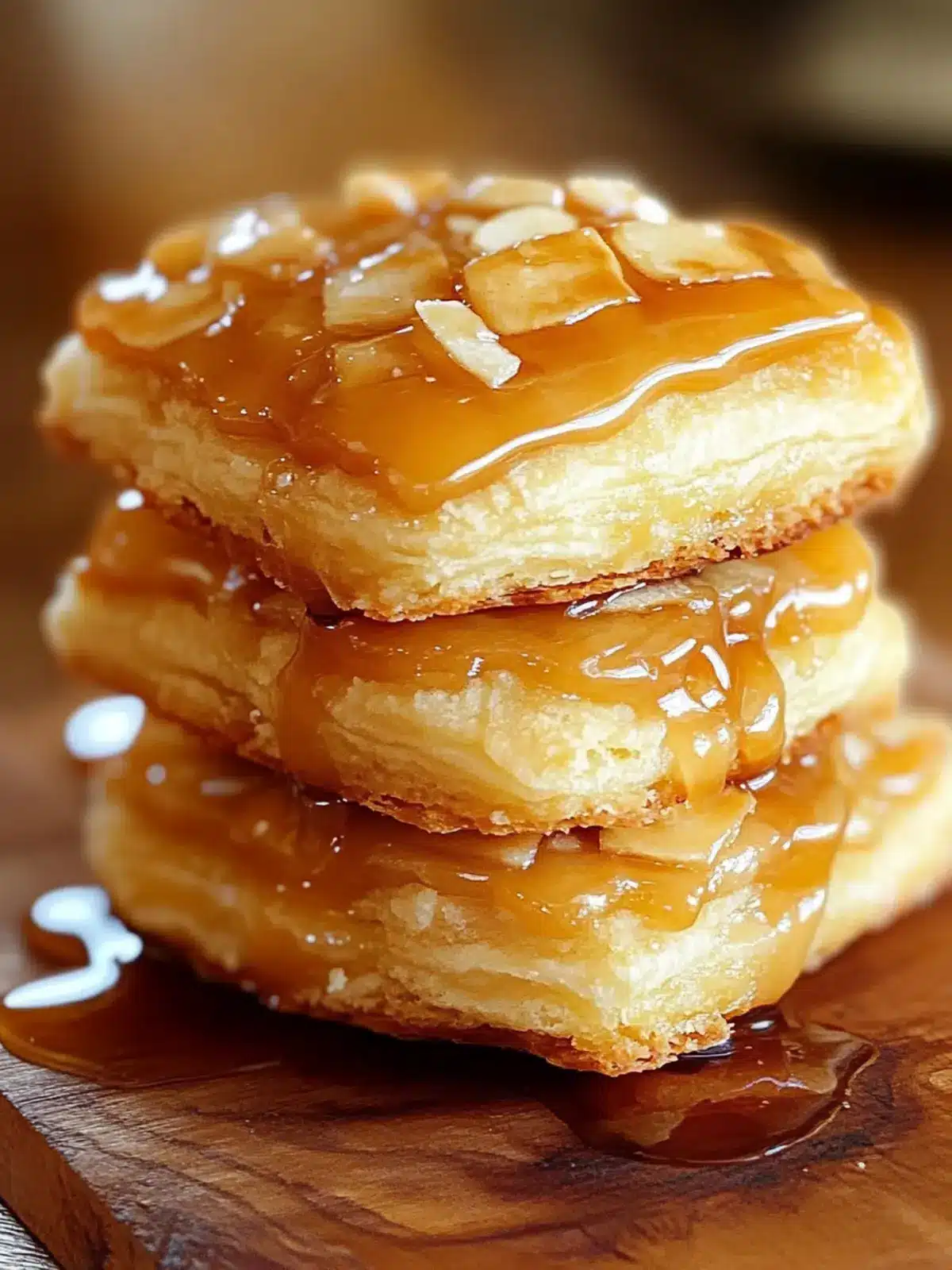 APPLE PIE BISCUITS WITH CARAMEL DRIZZLE