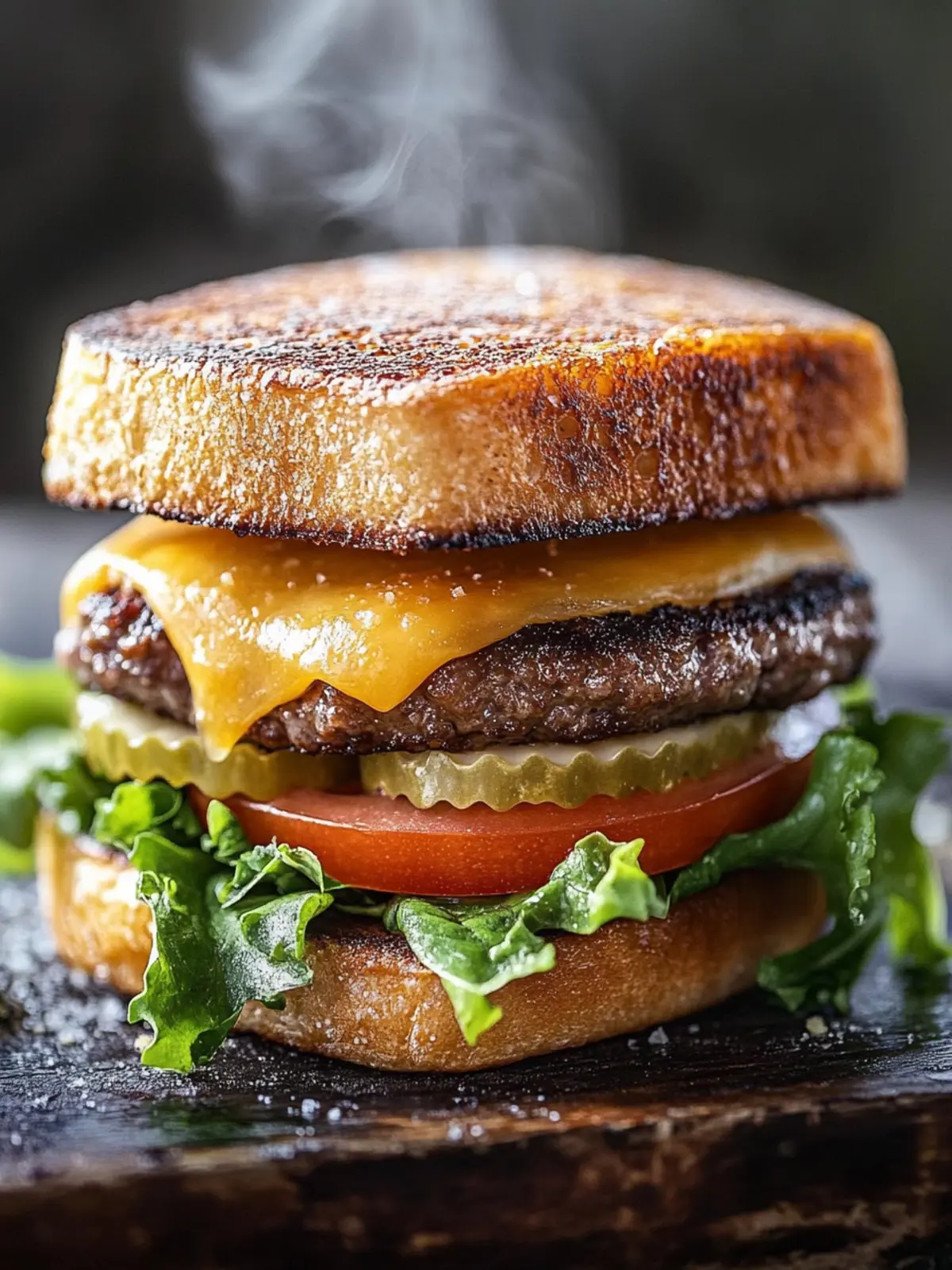 Irresistible Garlic Toast Cheeseburger You Need to Try Now 3 GARLIC TOAST CHEESEBURGER