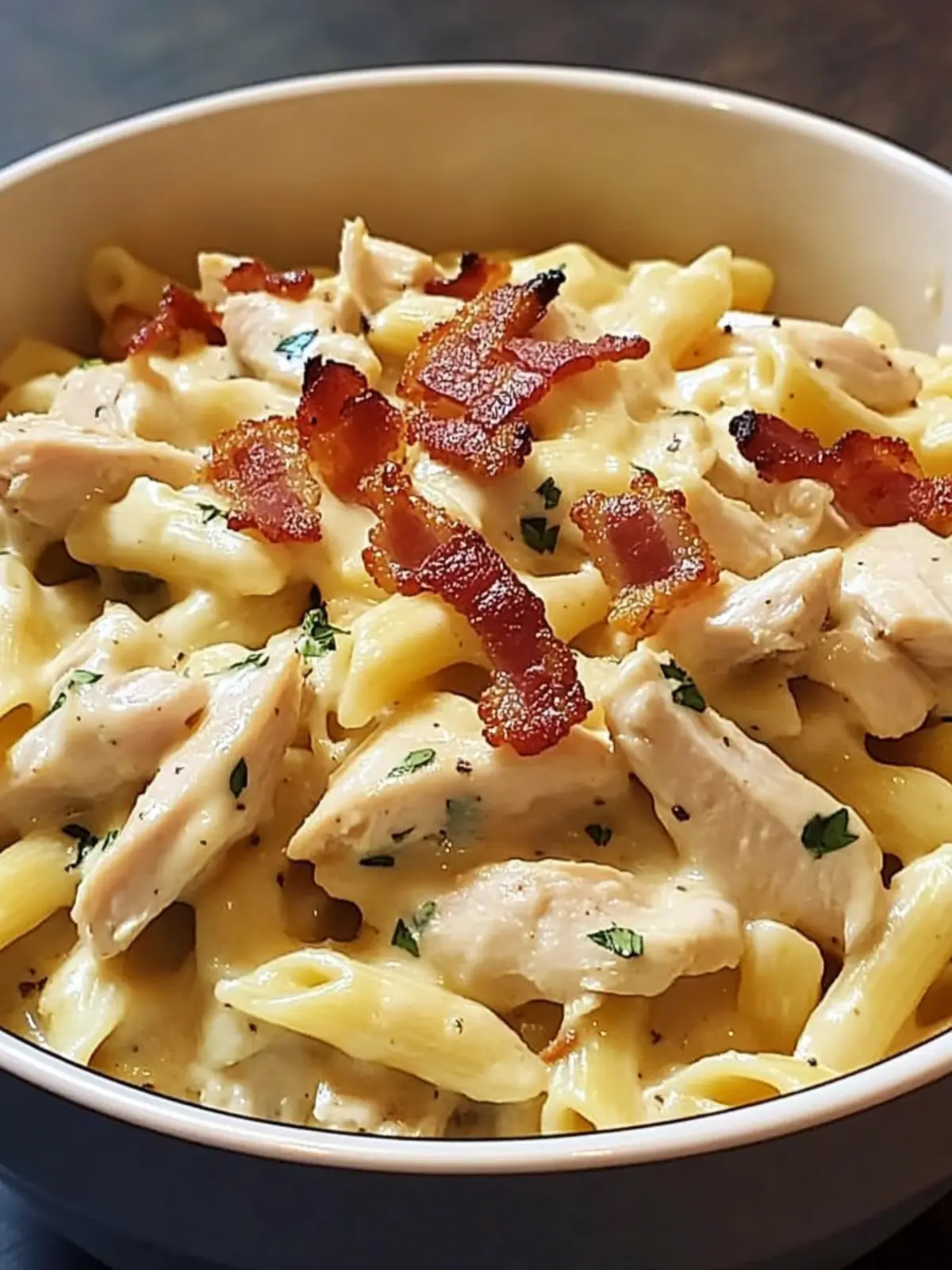 Creamy Chicken & Turkey Bacon Pasta Bake for Ultimate Comfort 2 Creamy Chicken & Turkey Bacon Pasta Bake