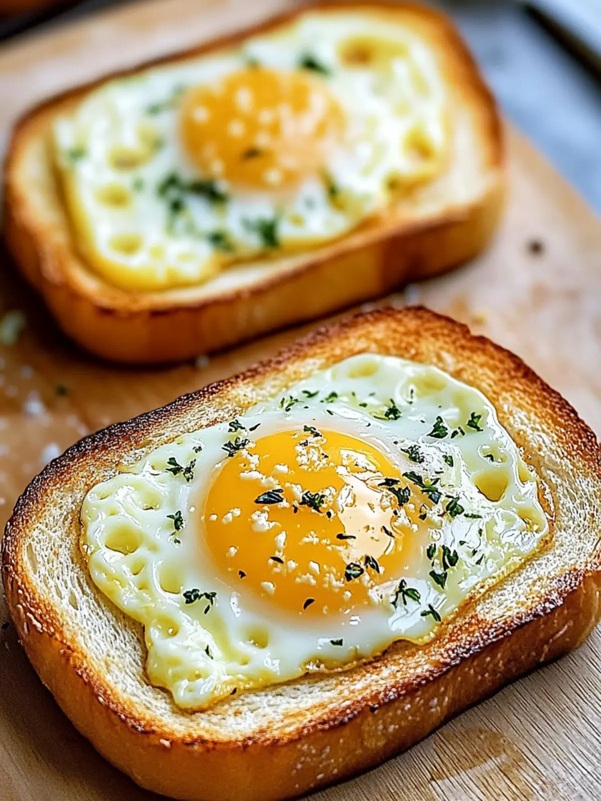 Easy Egg and Cheese Toasts
