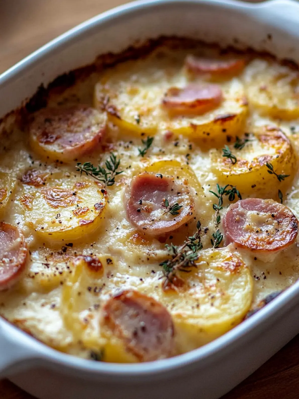 Rustic Creamy Potato & Ham Bake for Cozy Family Dinners 3 Rustic Creamy Potato & Ham Bake