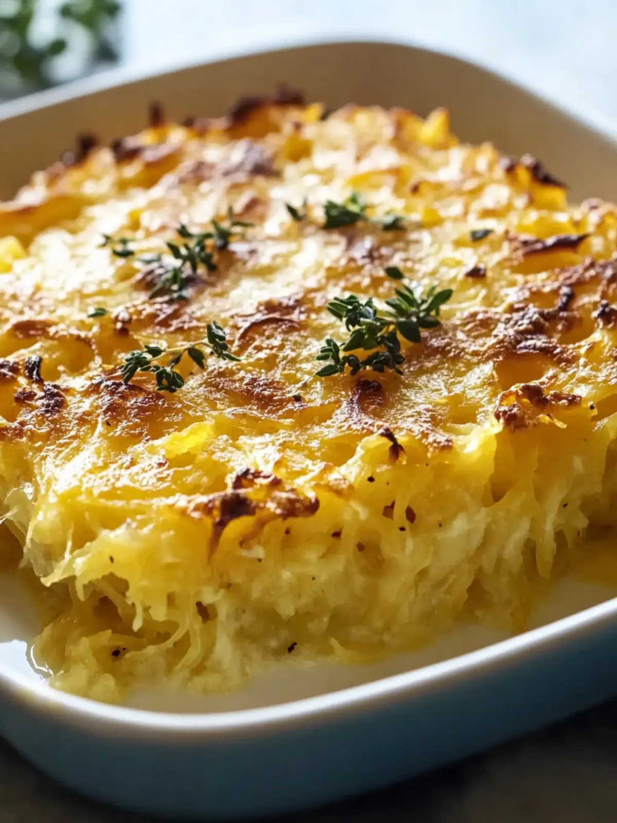 Creamy Spaghetti Squash Au Gratin Effortless Casserole Bliss 2 Spaghetti Squash Au Gratin Easy Creamy Casserole