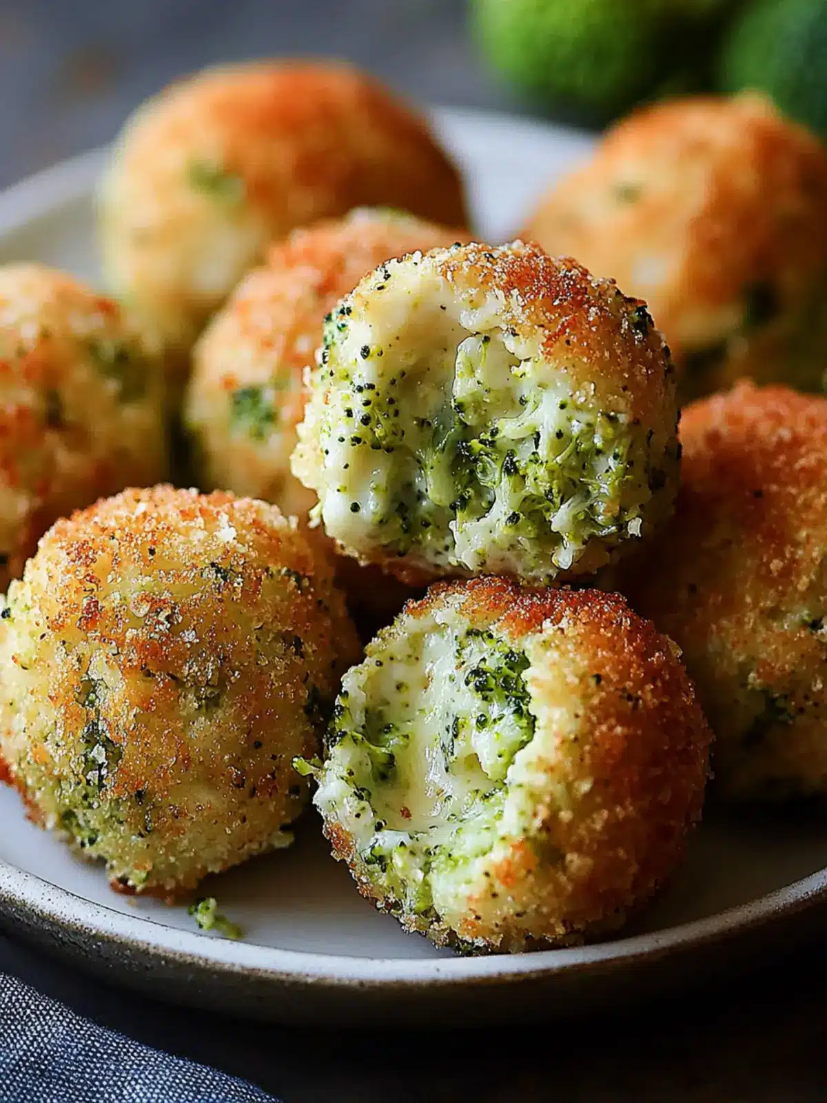 Baked Broccoli Cheese Balls