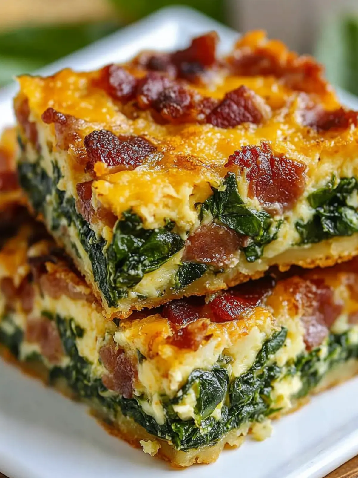 Bacon Cheddar Spinach Squares That Wow Every Bite 3 Bacon Cheddar Spinach Squares