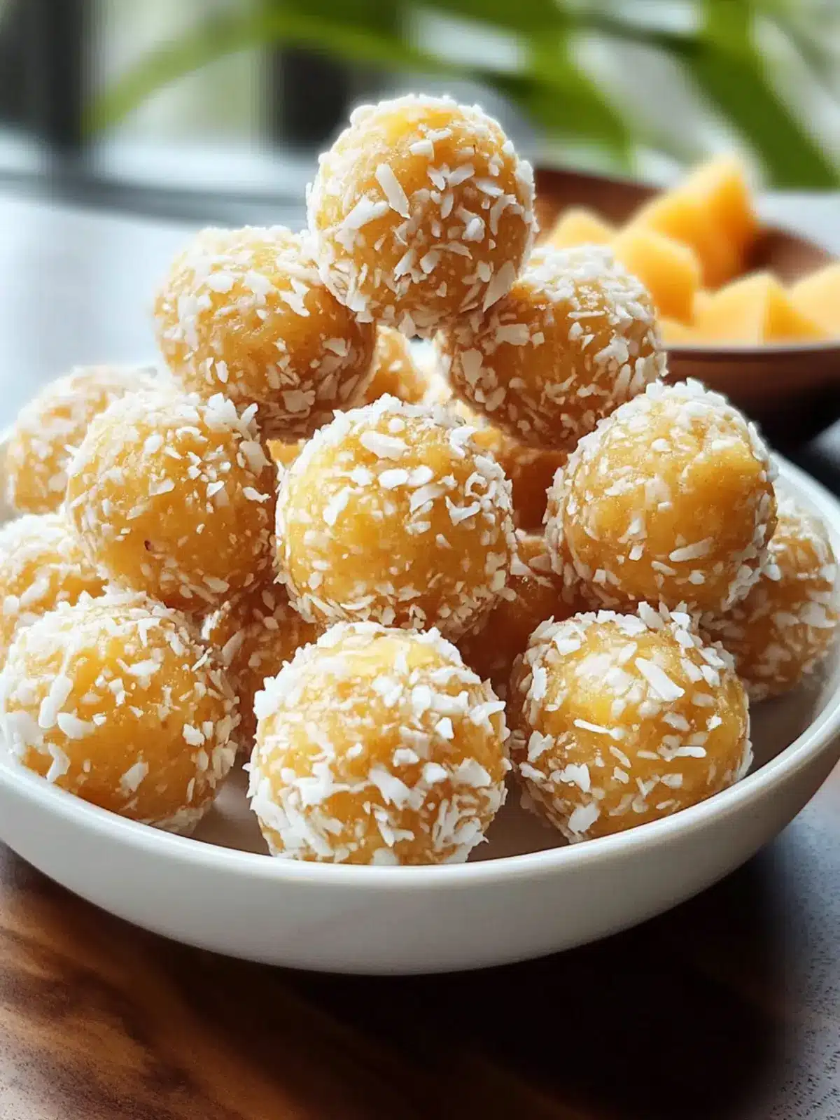 Tropical Bliss Mango-Coconut Energy Bites