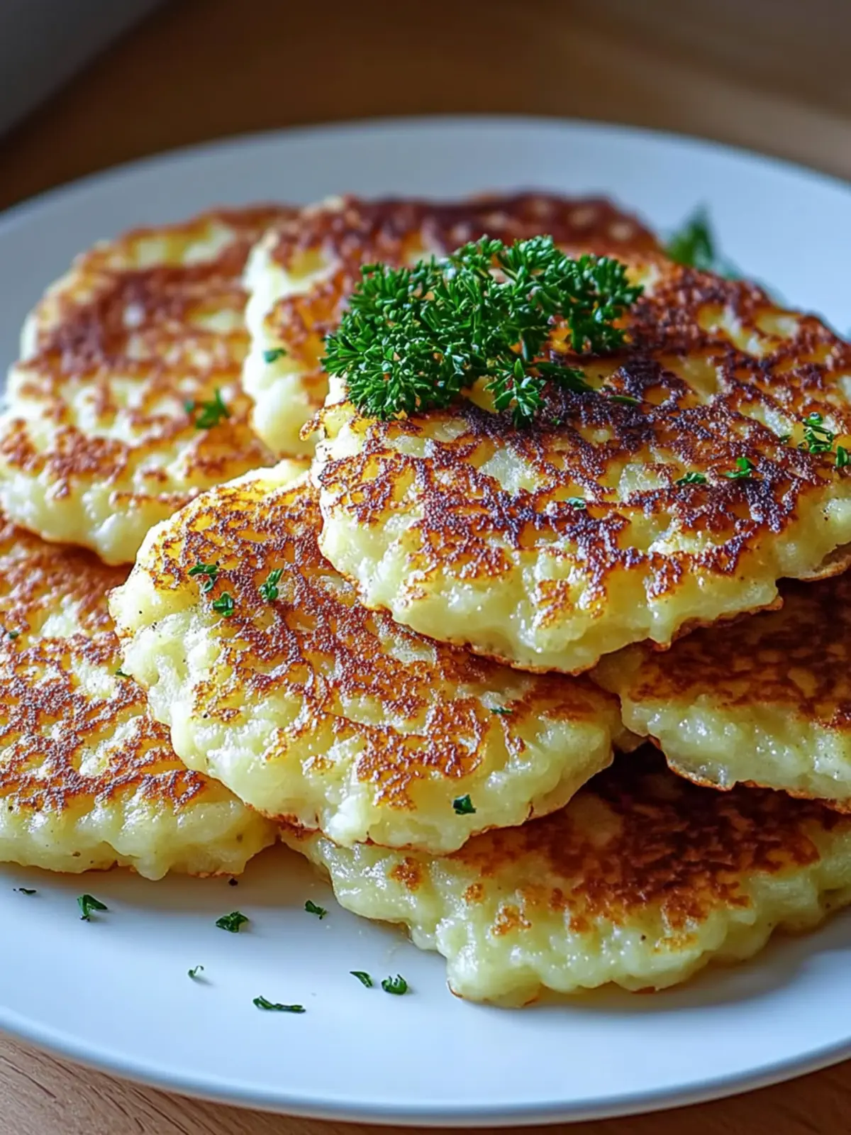 Crispy Potato & Cheese Pancakes