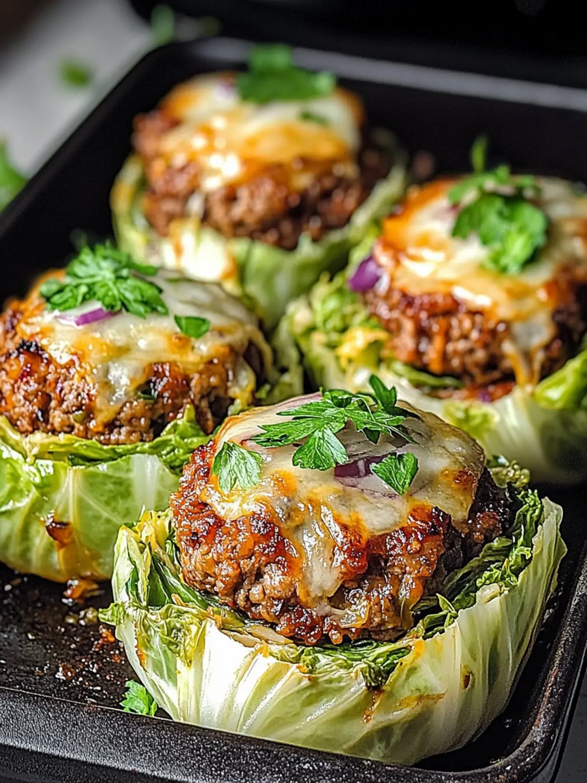 Oven-Baked Cabbage Burgers: A Healthy Twist on Comfort Food 4 Oven-Baked Cabbage Burgers