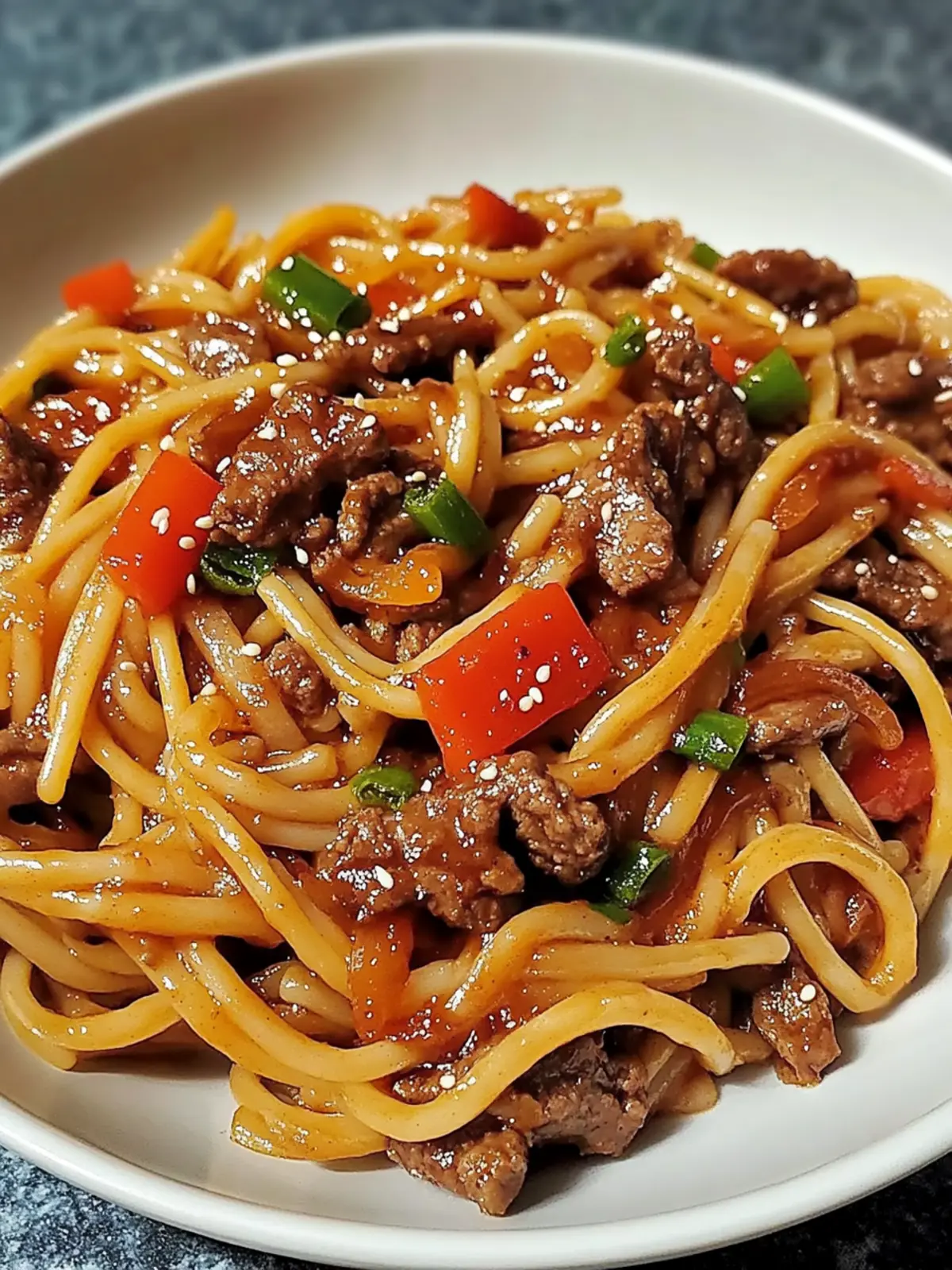 Sweet and Spicy Chili Honey Beef Pasta with Soy Sauce Delight 2 Sweet and Spicy Chili Honey Beef Pasta with Soy Sauce