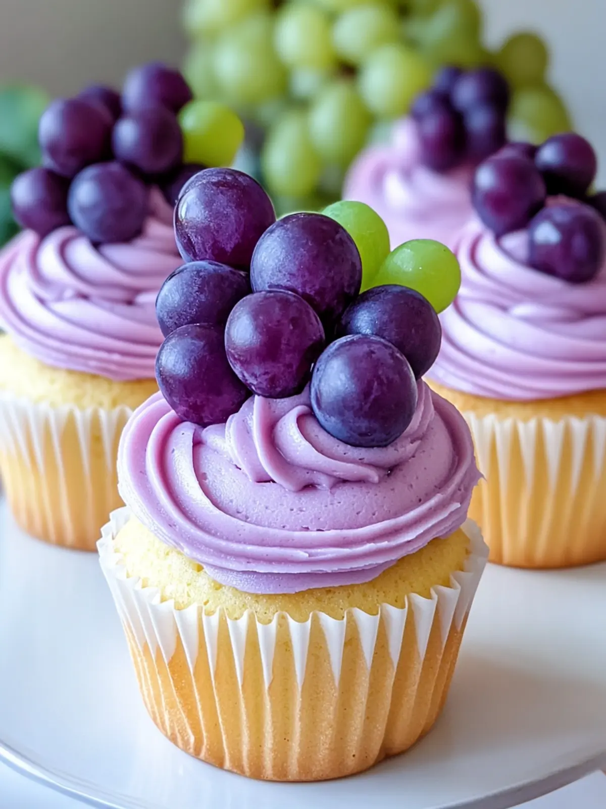 Grape Crush Cupcakes with Grape Frosting That Wow Your Tastebuds 2 GRAPE CRUSH CUPCAKES WITH GRAPE FROSTING ðð§