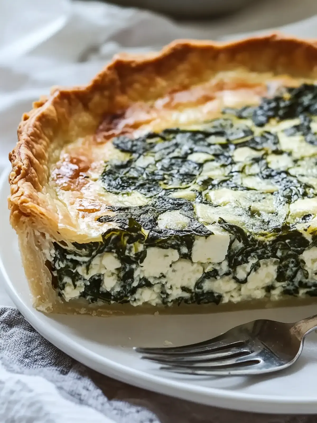 Spinach and Cottage Cheese Pie