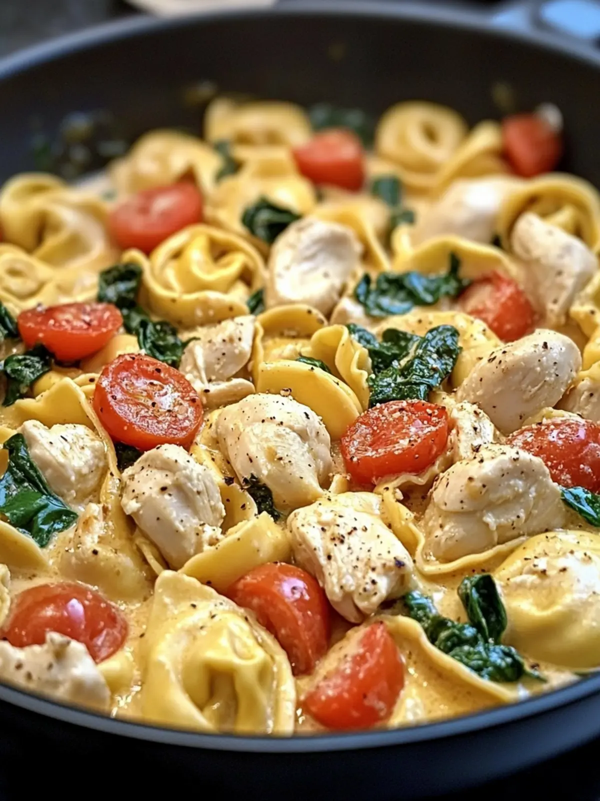 One-Pan Creamy Tuscan Chicken Tortellini for Cozy Nights 3 One-Pan Creamy Tuscan Chicken Tortellini