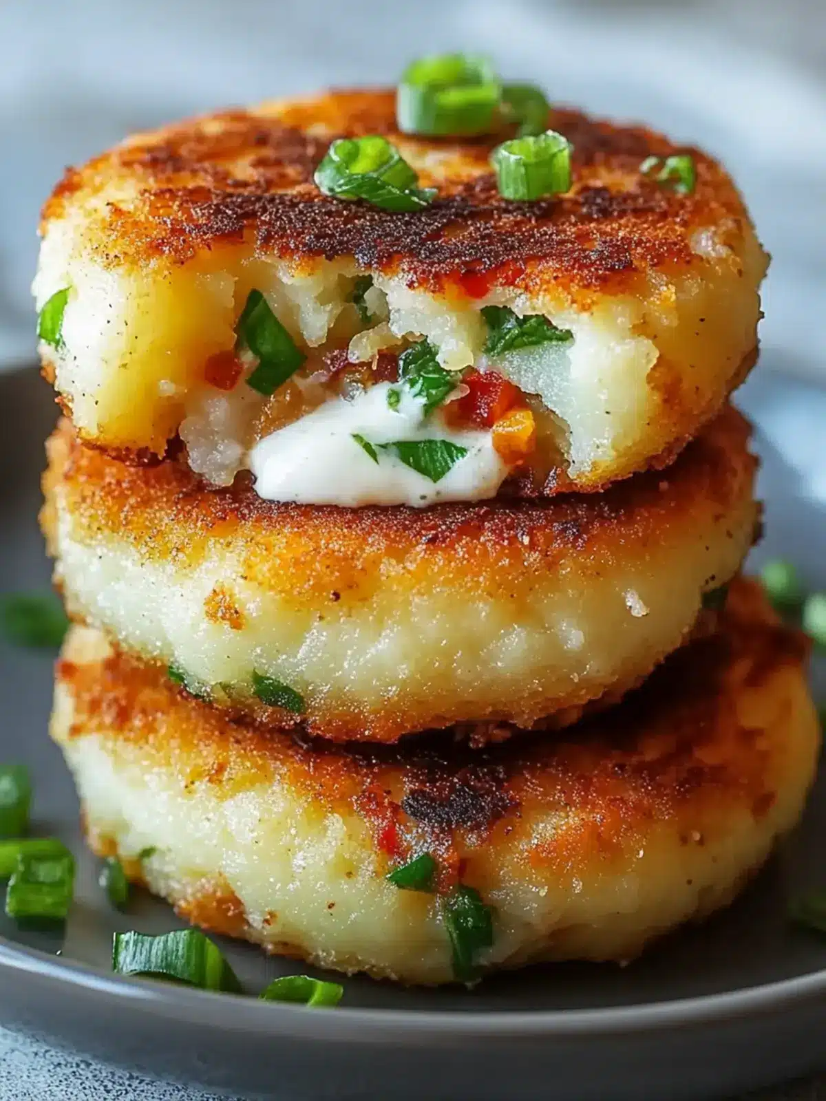 Quick & Easy Stuffed Potato Cakes