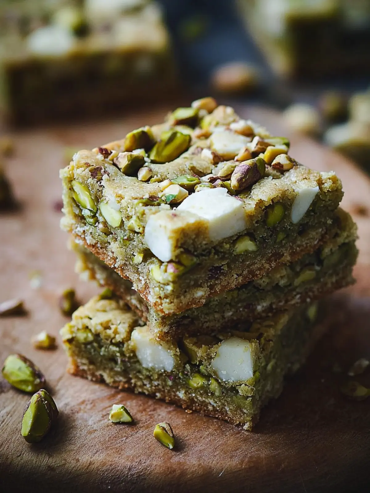 Chewy Pistachio and White Chocolate Cookie Bars to Wow Your Guests 3 Chewy Pistachio and White Chocolate Cookie Bars