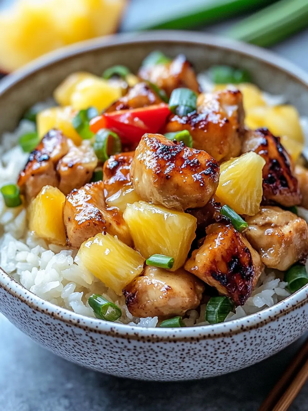 PINEAPPLE CHICKEN AND RICE